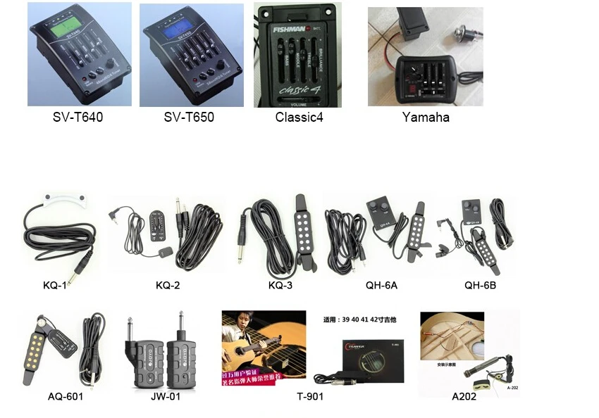 Магазин Распродажа 2 полосы Эквалайзер EQ с тюнером для акустической гитары пикап