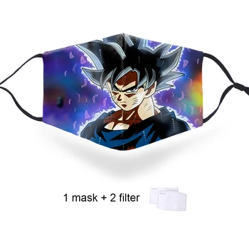 

PM2.5 Filter Mouth-Muffle Masks 3D Dragon Ball One Piece Printing Masks Dust Face Masks PM2.5 Filter Mouth Face Protective Masks