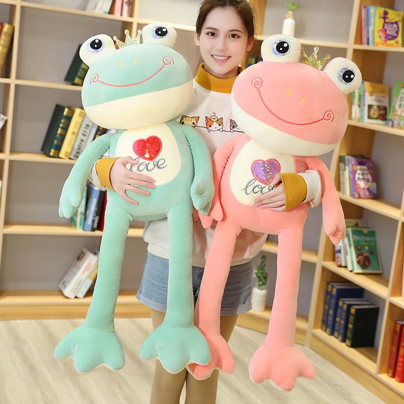 35100CMGiantFrogToyCuteLongLegFrogPlushToysSoftStuffed