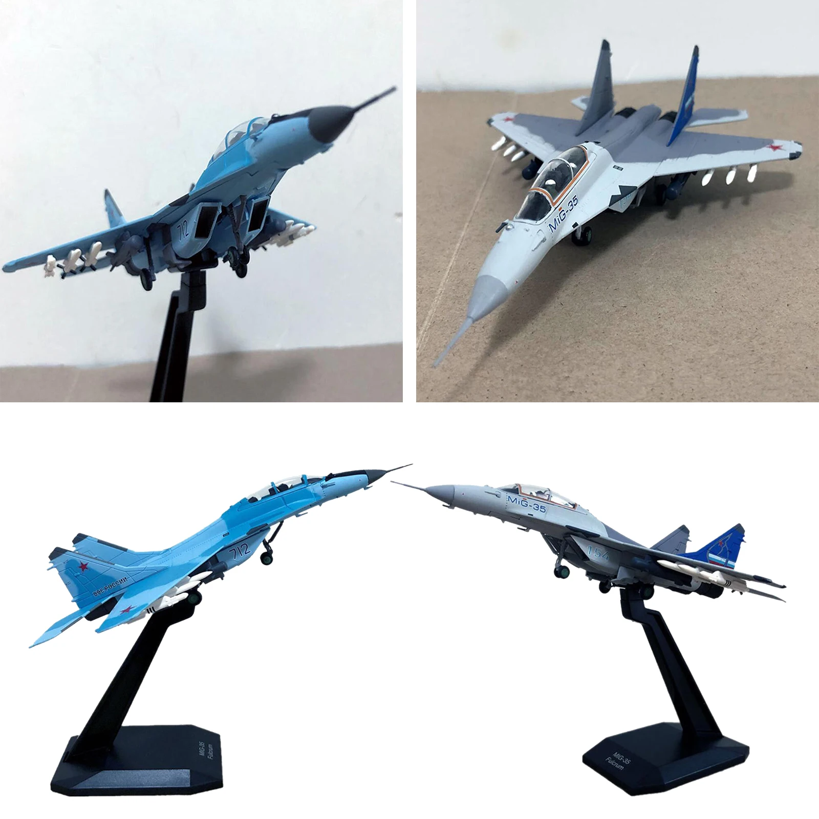 Модель российского летательного аппарата Fulcrum MIG-35 модель 1/100 года | Игрушки и