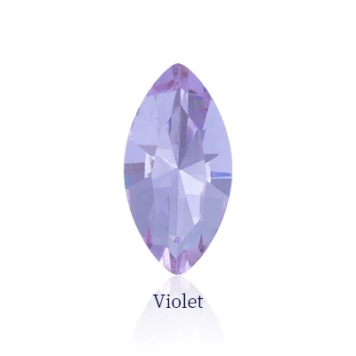 Violet Супер Необычные хрустальные конский глаз сверху камни Наветт стеклянные приклееные Стразы идеально подходят для DIY Изготовление одежды Ювелирные изделия Аксессуары - Цвет: Violet