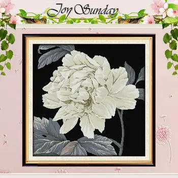 

Peony atterns Counted Cross Stitch 11CT 14CT Cross Stitch Set Wholesale flower Cross-stitch Kit Embroidery Needlework
