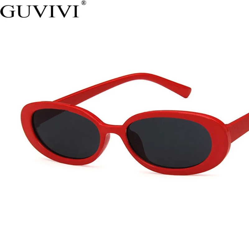 Женские круглые солнцезащитные очки Guvivi винтажные черные и розовые с маленькой