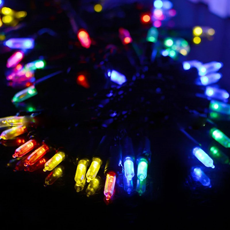 Солнечные гирлянды наружные водонепроницаемые 100LED Pull лампы гирлянда Рождественская вечеринка лампа сад балкон декоративные огни