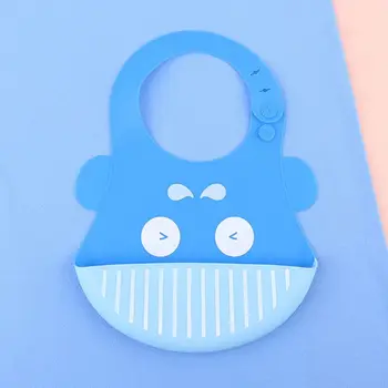 

Silicone Baby Bibs Infant Waterproof Food Catcher Pocket Kids Adjustable Feeding Saliva Towel