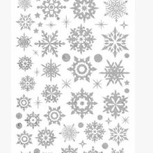 XH-001 экран печать золотой порошок Снежинка Рождество Новогоднее витринное стекло окно магазин ресторан домашний фон украшения