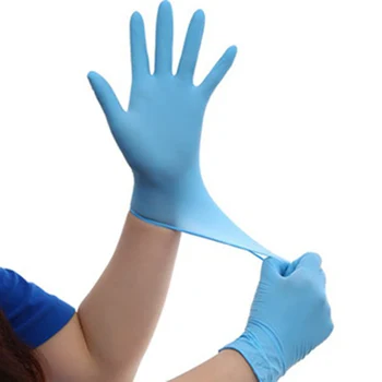 

100Pcs Disposable Nitrile Rubber Gloves Universal Cleaning Products Non-allergenic Gloves Not Easy To Tear