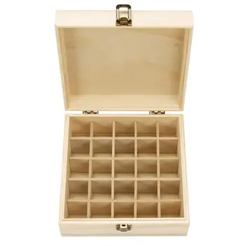 

Wooden Storage Box 1pc Carry Organizer Essential Oil Bottles Aromatherapy Container Metal Lock Jewelry Treasure Case