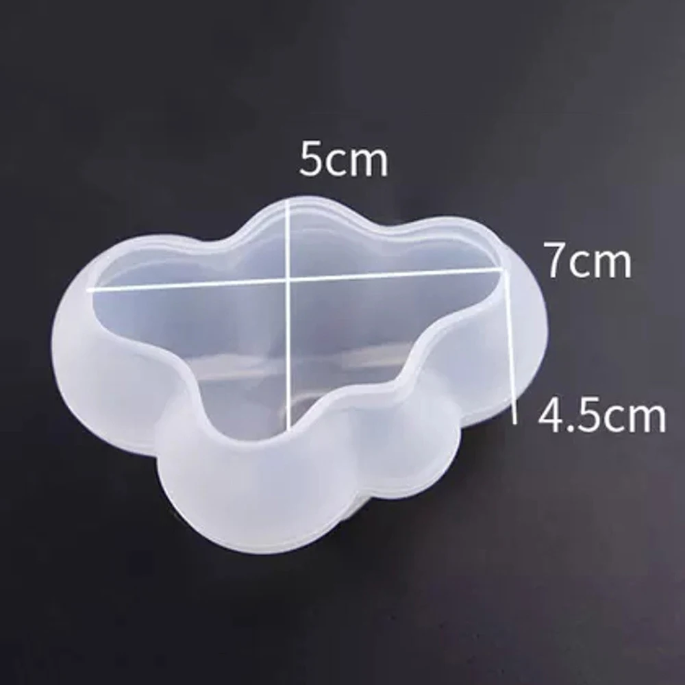 Description Picture 4 of itemClouds Shape Silicone Molds Jewelry Making Mold Handcraft Ornaments Making Tool Practical Diy Soap Mould Candle Mold