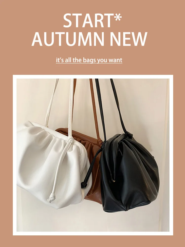 Для женщин простой пельмени сумка дизайнера; стиль ретро; Приятная для Fashion Cloud/женские сумки через плечо сумка на плечо женская сумочка клатч