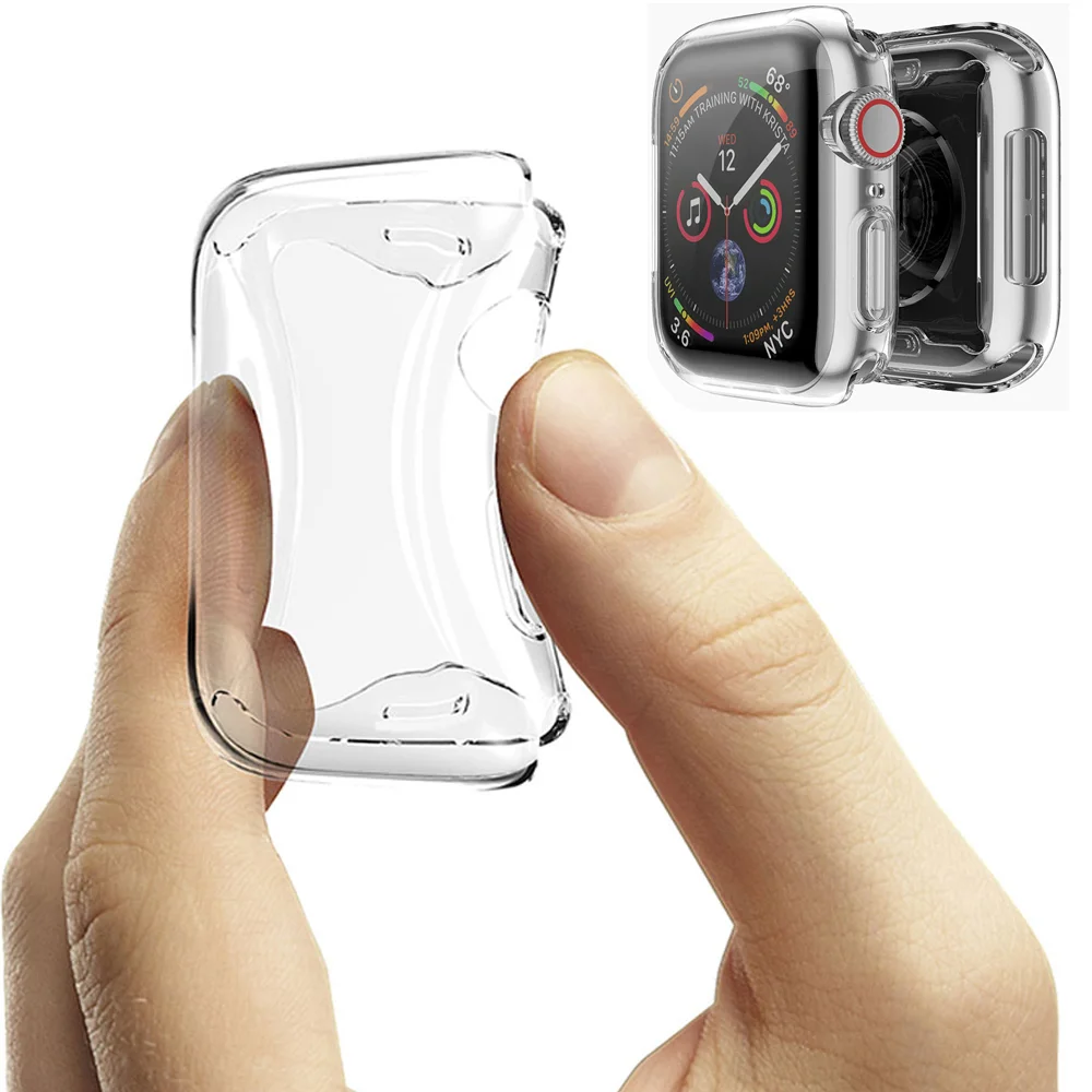 Экран протектор чехол для Apple Watch серии 6 se 5 4 3 термополиуретановый полностью