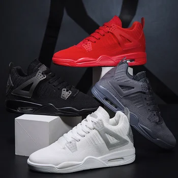 

Flying woven breathable men's running shoes explosion models lightweight air cushion sneakers men's sneakers mens shoes