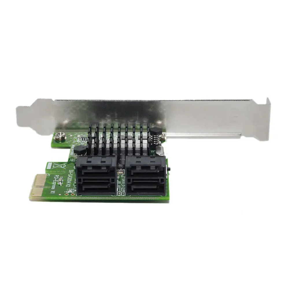 SA3004 4 порта 6G PCI-E для SATA3.0 Riser Card PCI Express для SATA 3,0 Miner SSD IPFS адаптер с большим радиатором для майнинга BTC