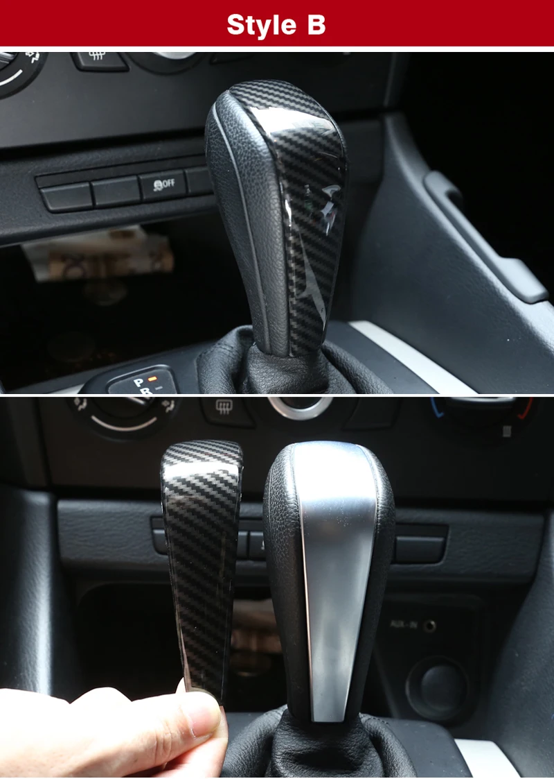 Автомобильные аксессуары для интерьера ABS крышка переключения передач декоративная наклейка для BMW 3 5 серии E60 E70 E71 E90 E92 E87 X1 E84 стайлинга автомобилей