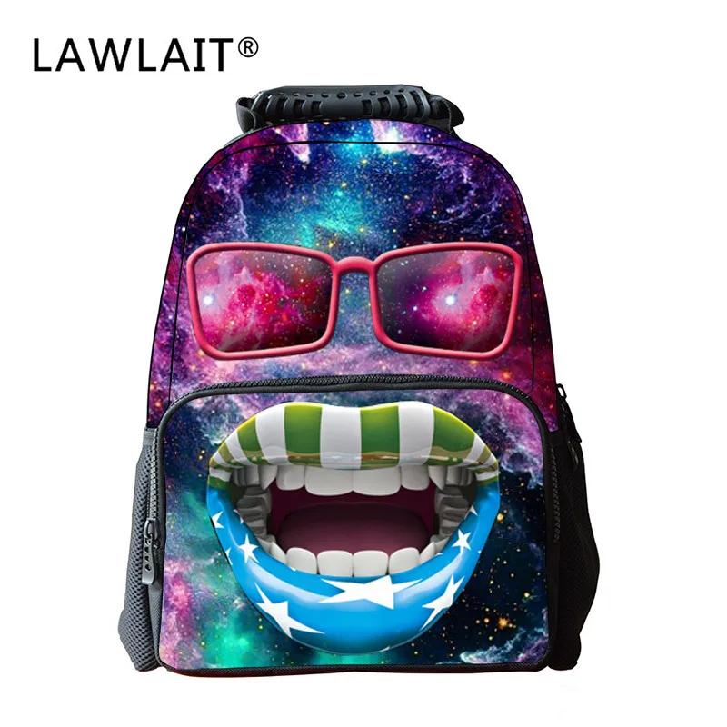 

Primary School STUDENT'S Students Fashion Backpack Cartoon Pattern Printed Cute Backpack Nylon Durable Backpack