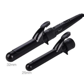 

Hair Curler 32mm with Interchangeable 25mm Curling Wands for Small Curls with Temperature Adjusted Dual Voltage 30