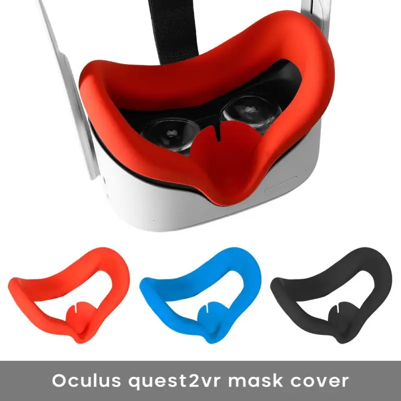 Cubierta de silicona antideslizante para gafas de realidad virtual Oculus Quest 2, accesorios para gafas de realidad virtual, 2021