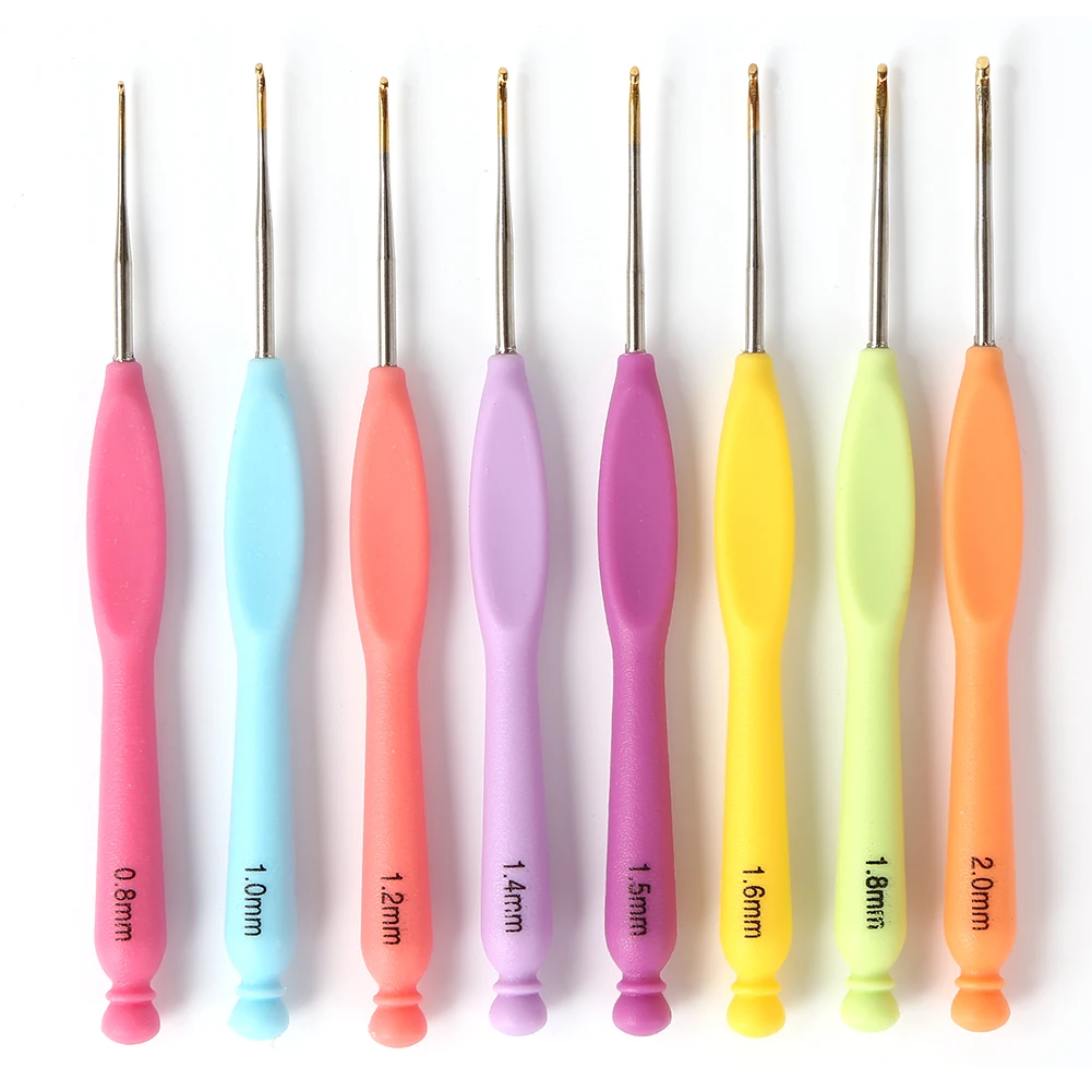 8/9pcs Knitting Needles Crochet Hooks 2mm-6.0mm DIY Hand Sweater Knitting Needles Sewing Accessories Sewing Tools