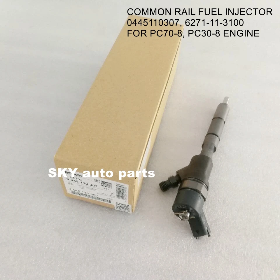COMMON RAIL топливный инжектор 0445110307, 6271-11-3100 для PC70-8, PC30-8 двигатель