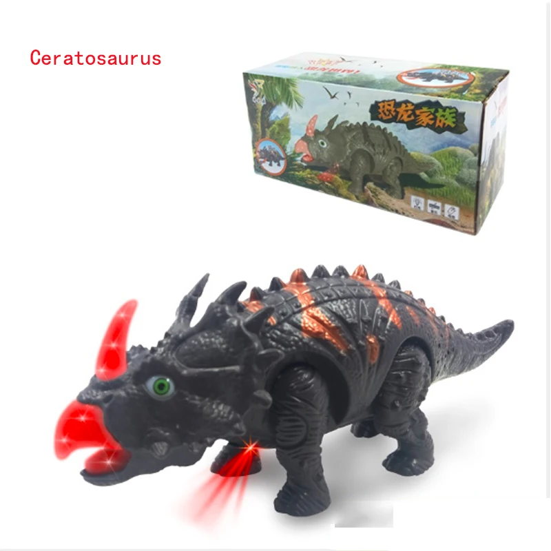 Electric Walking Dinosaur Pterosaur Spinosaurus Stegosaurus Ceratosaurus With Light Sound For Kids Baby Toys Birthday Gift 8