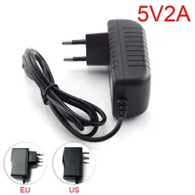 DC 5V 2A 2000mA Micro USB AC к DC адаптер питания США ЕС Plug обеспечение конвертера Зарядное устройство для Raspberry Pi Iuput 100-240V L19