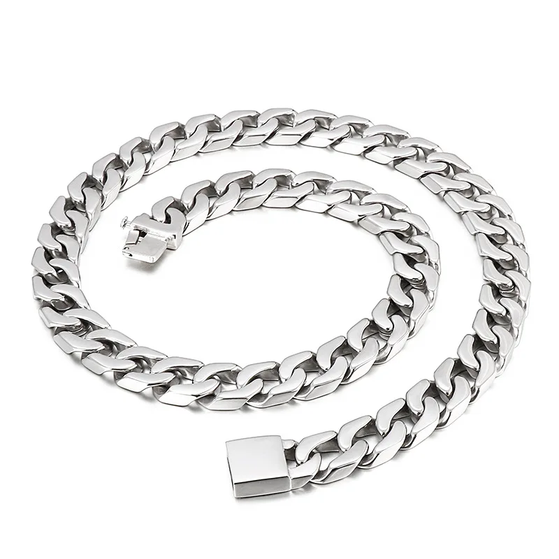 

Stainless steel European and American fashion jewelry domineering chain Simple and atmospheric titanium steel men's necklace