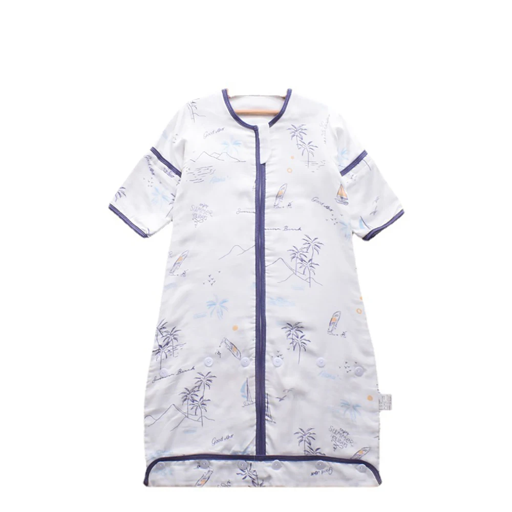 Sleeping Bag For Children 1-5Years Removable Sleeves Anti-Kick