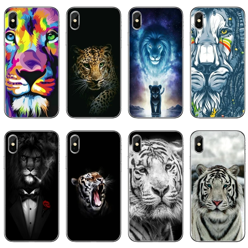 Phone Case For Samsung Galaxy M30 J8 J7 J6 J5 J4 Prime Plus Pro J3 2018 2017 2016 2015 Cover Tiger Lion Leopard Coque | Мобильные