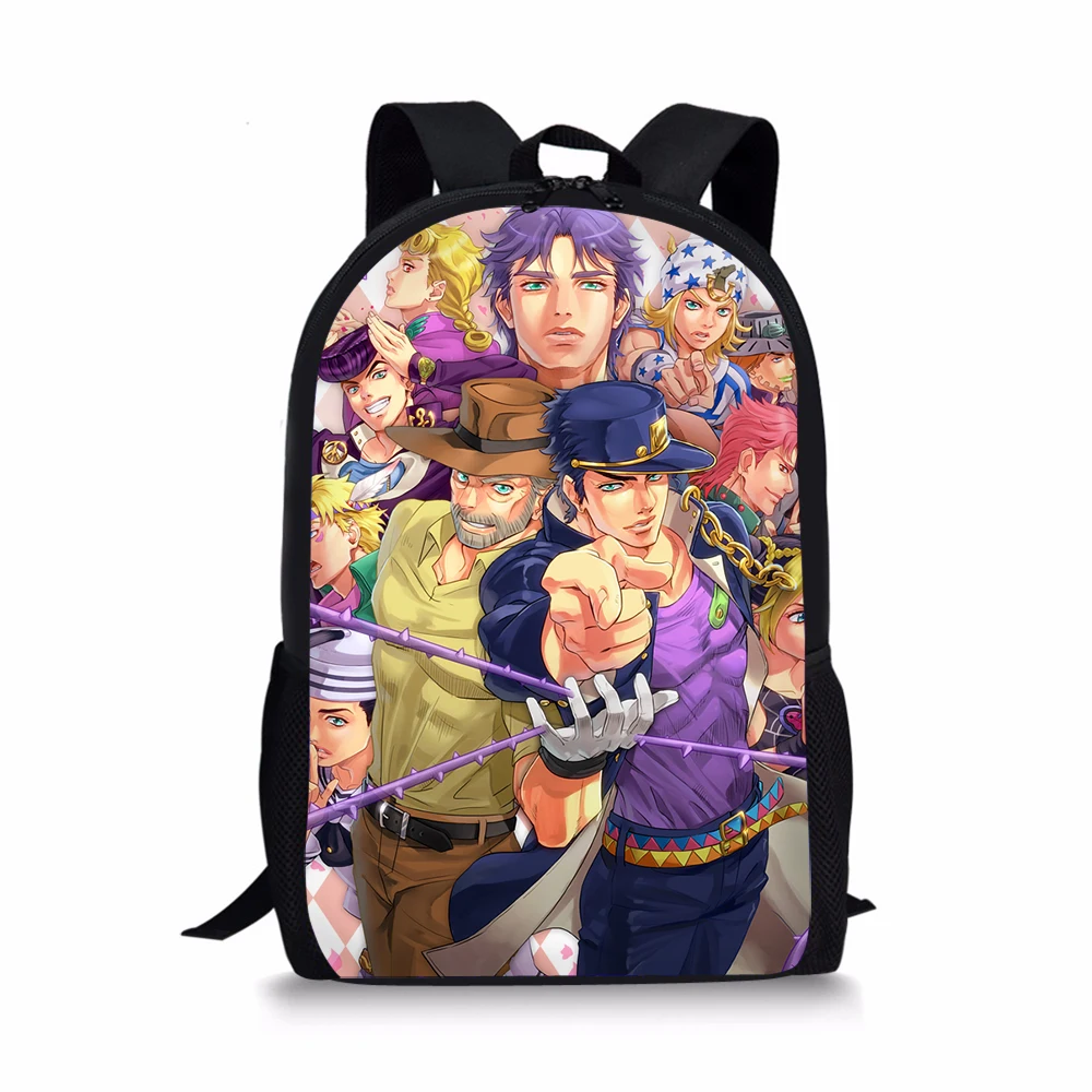 GDGX2231C JoJo's Bizarre Adventure School Bag for Kids Boy Anime Backpack Bolsa Children Kujo Jotaro Bookbag Mochila Travel Satchel - Цвет: GDGX2231C