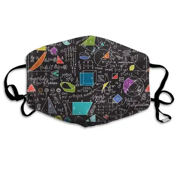 

Math Count On It Washable Reusable Mask, Cotton Anti Dust Half Face Mouth Mask For Kids Teens Men Women With Adjustable Ear