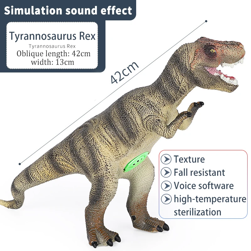 MCSAYS Dinausore Tyrannosaurus Rex Jouet Dinosaure Electrique avec Lumière