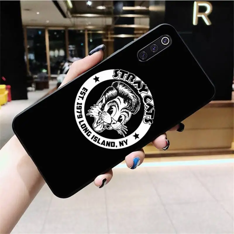 Stray Cats Rockabilly Slim DIY Printing Phone Case cover Shell for Xiaomi Mi10 10Pro 10 lite Mi9 9SE 8SE Pocophone F1 Mi8 Lite xiaomi leather case