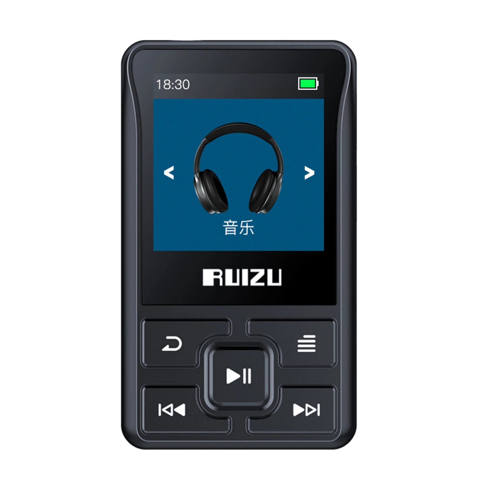 RUIZU X55 Bluetooth MP3 Portable Music Video Player 1.5” Mini Music Player with Speaker FM Radio Recording Built-in 8G Memory ipod mp3 player