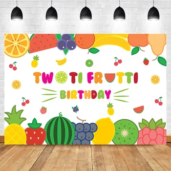 

Neoback Twoti Frutti Birthday Photo Backdrop Fruit Theme First Birthday Photography Background Watermelon Lemon Backdrops
