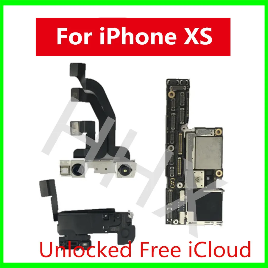 64 Гб 256 ГБ 512 ГБ для iPhone XS материнская плата с/без лица ID оригинальная разблокированная для iPhone XS материнская плата Бесплатный iCloud IOS чип
