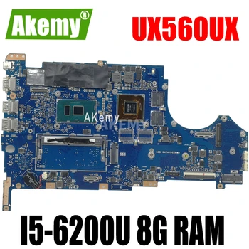 

UX560UX mainboard For Asus UX560 UX560U UX560UQK UX560UQ UX560UX laptop motherboard Tested Ok I5-6200CPU 8G RAM GTX950M/2GB