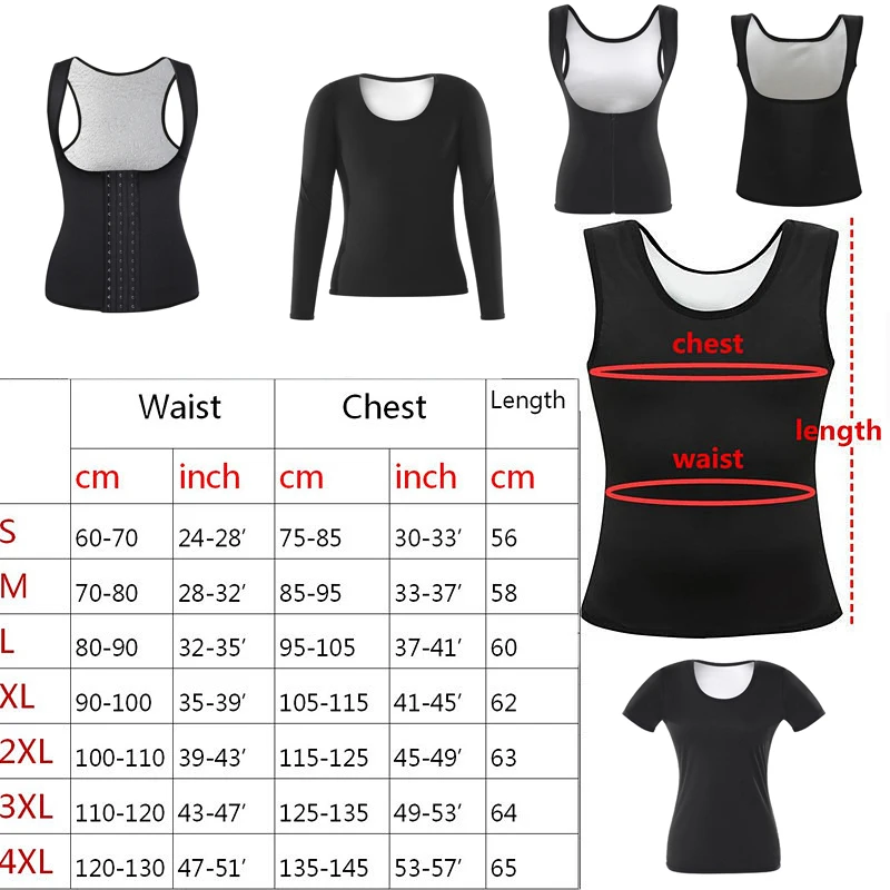 spanx underwear New Sauna Suit Women Body Shaper Weight Loss Shirt Waist Trainer Corset Silver Ion Slimming Tops Workout Sweat Fitness Shapewear low back shapewear