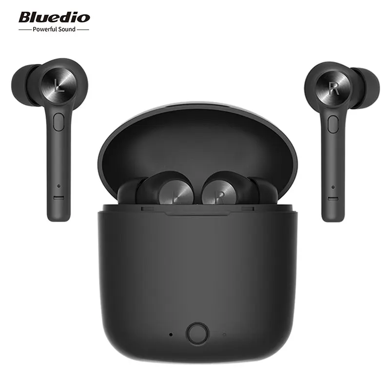 TWS стереонаушники Bluedio с поддержкой Bluetooth 5 0 и зарядным футляром|Наушники