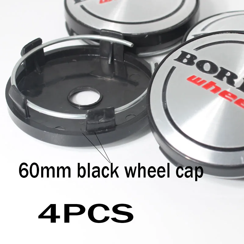 Tapa central para rueda de coche, logo de 60mm, cubierta de reajuste de llanta, decoración creativa, pegatina de emblema, estilo, 4 Uds.