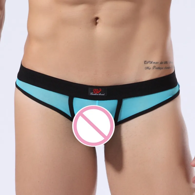 WJ Новое мужское нижнее белье модное прозрачные u образные стринги S M L XL|u convex|f men