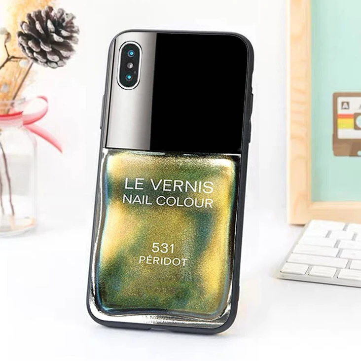 

Bernandez 5 5S SE 6 6S phone case cover for iPhone 7 8 plus X Xs Max XR nail polish bottle