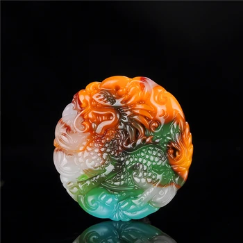 

Natural Color Hetian Jade Stone Dragon Pendant Chinese Jadeite Jewelry Charm Reiki Qilin Amulet Hand Carved Gifts for Women