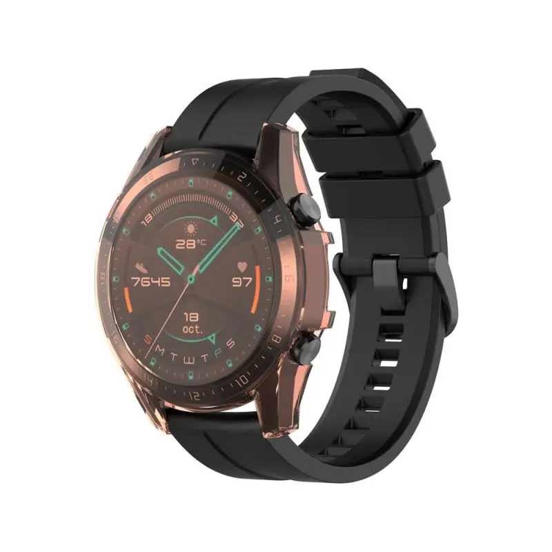 Чехол для часов Huawei Watch GT 2 46 мм мягкий силиконовый защитный чехол из ТПУ защитная