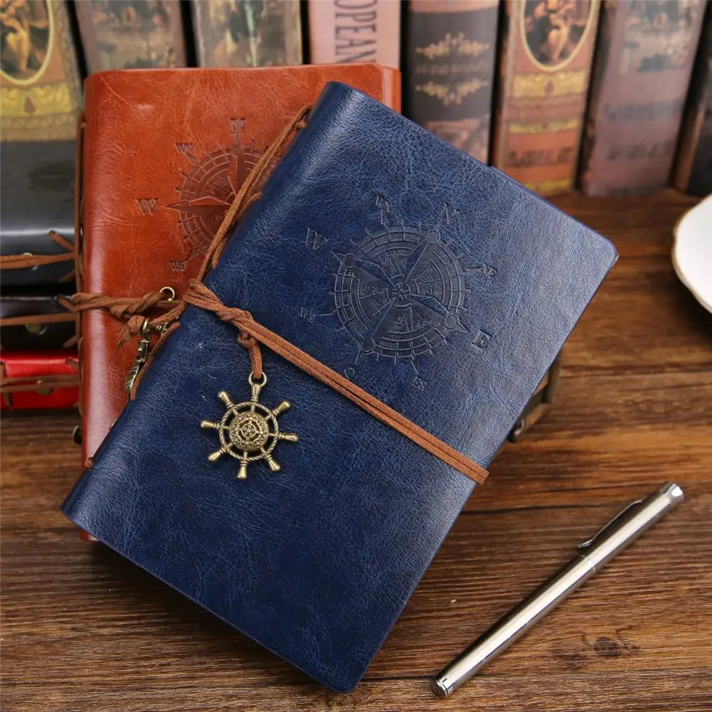 B5 Pirate Ship Pattern Notebook Japan And South Korea Model Innovative Stationery Retro Notepad Travel Loose-leaf Diary Book