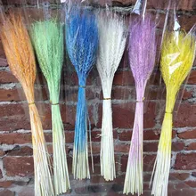 50/PSC ячмень, пшеница, сухой цветок, натуральный дом, отель, Цветочная композиция, универсальный подарок для съемки сухой пшеницы и пшеницы, композиция