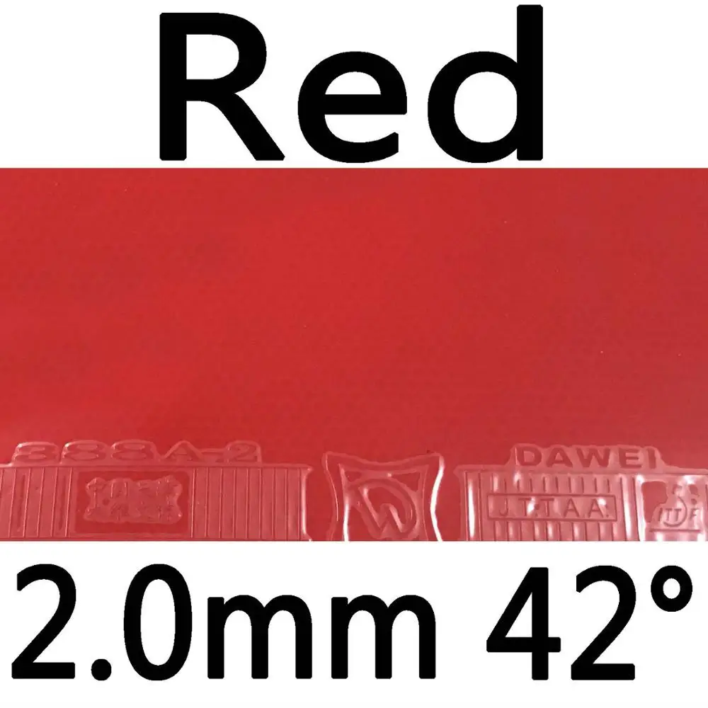 Dawei 388A-2 pips в настольном теннисе резиновый с губкой - Цвет: red 2.0mm H42