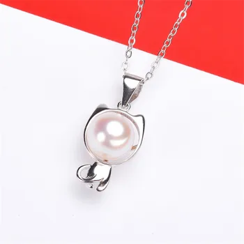 

Jewelry Handwork Pendant Base S925 Sterling Silver Pearl Pendant Accessories And Parts Findings Jewelry For DIY Fittings Women