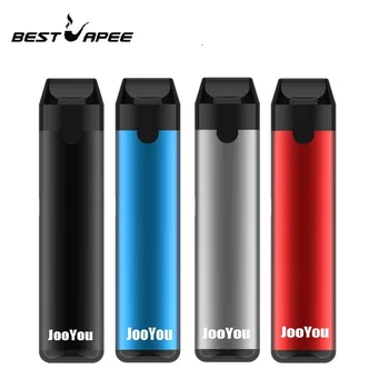 

Authentic JOUYOU Pod Vaporizer Kit 350mAh Battery With 2ml Vape Cartridge Flat Buttonless led indicate refilll pod vape pen kit