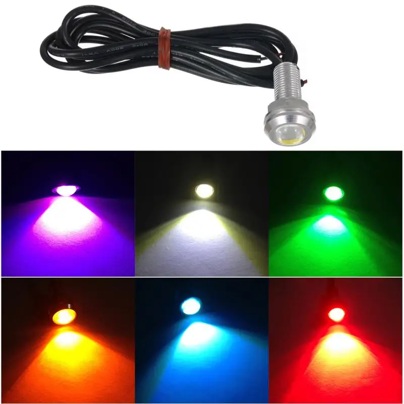 

1pc Car Eagle Eye Light LED Daytime Running Light 18mm 12V For Backup Reversing Parking Signal Car Accessories Universal Lamp