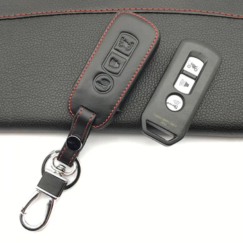 

Fashion style genuine leather motor key cover protection kit skin for Honda 2016 PCX 125 150 Motorcycle 3 buttons remote control